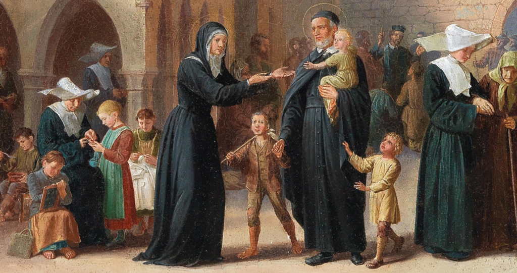 A painting of St. Vincent de Paul